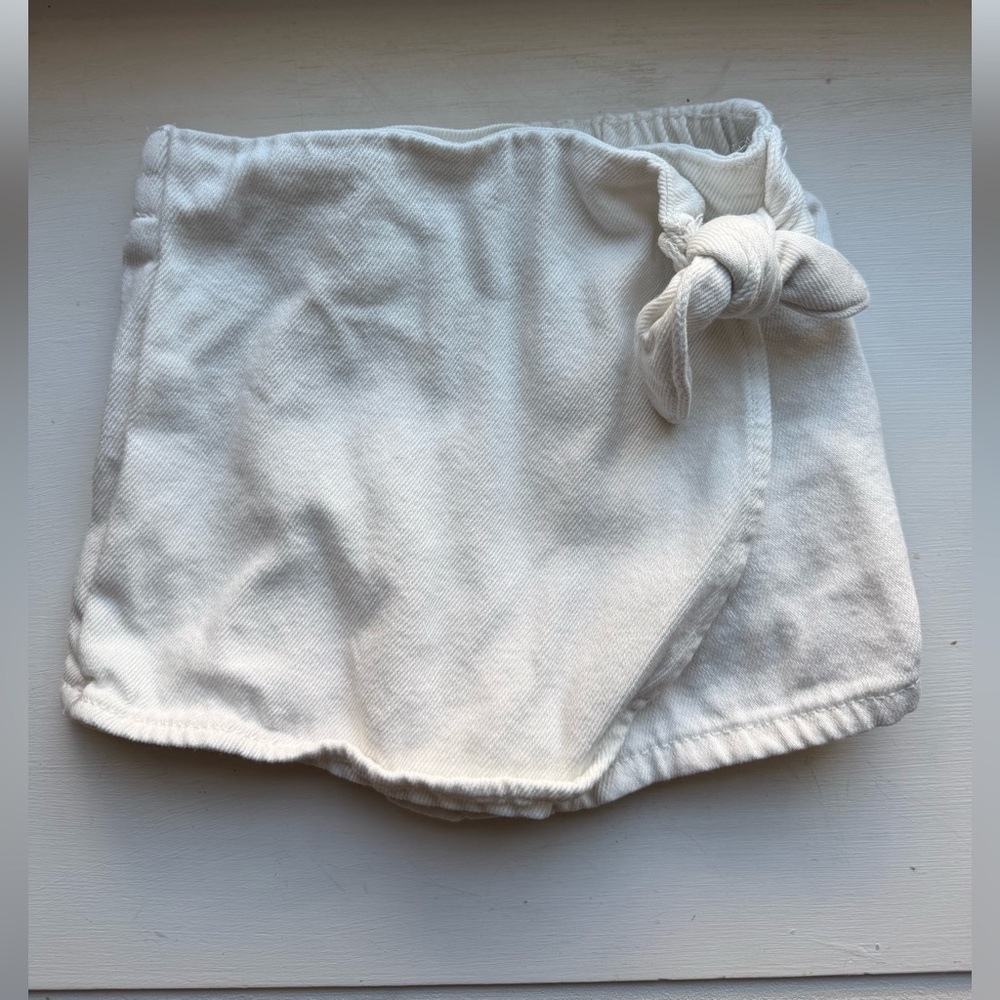 Zara Kids White skort with Bow